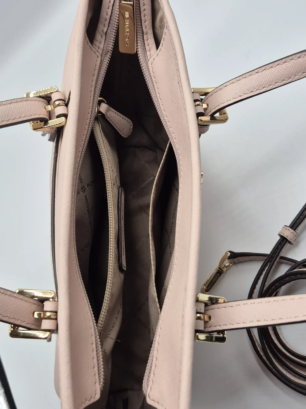 Michael Kors Women's Light Pink Tote with Detachable Strap